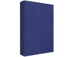 Prześcieradło bawełniane bez gumki silver 220x210 cm granatowe